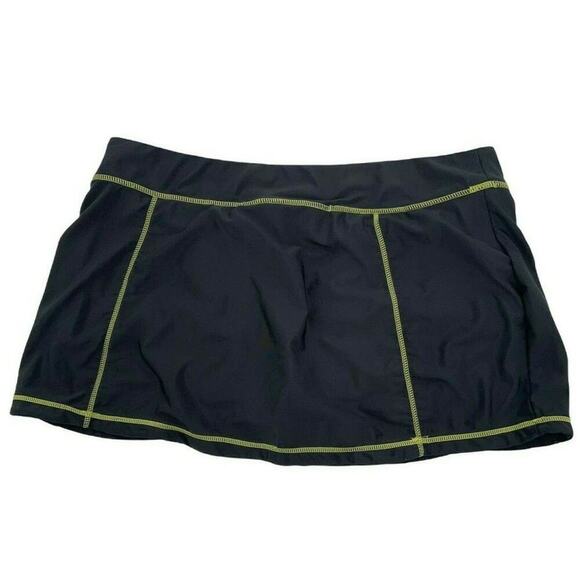 Zero X Posur Swimwear Skirt Women's Size XXL Stretch Asymmetric Inner Shorts - Picture 2 of 8